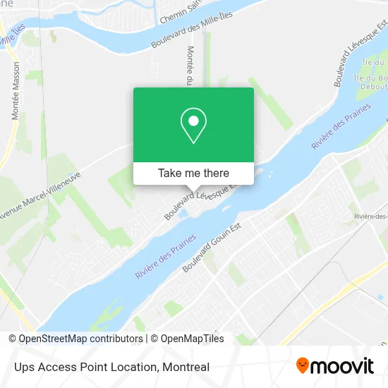 Ups Access Point Location map