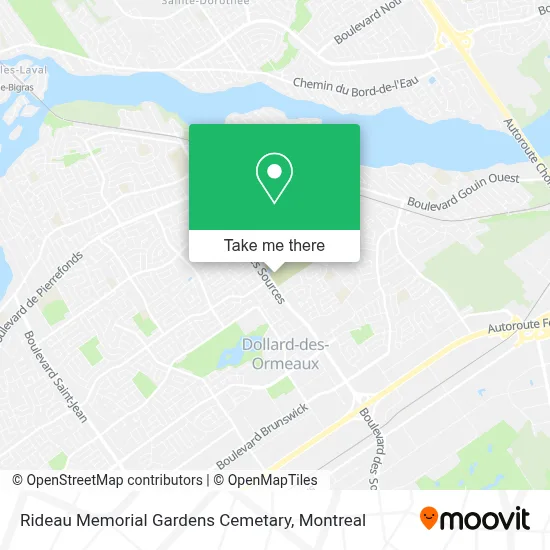 Rideau Memorial Gardens Cemetary map