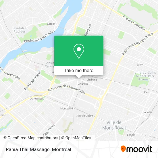 Rania Thai Massage map