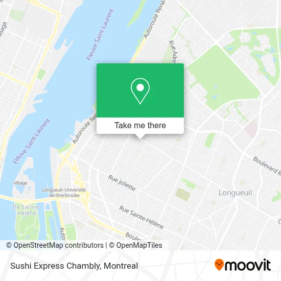 Sushi Express Chambly map