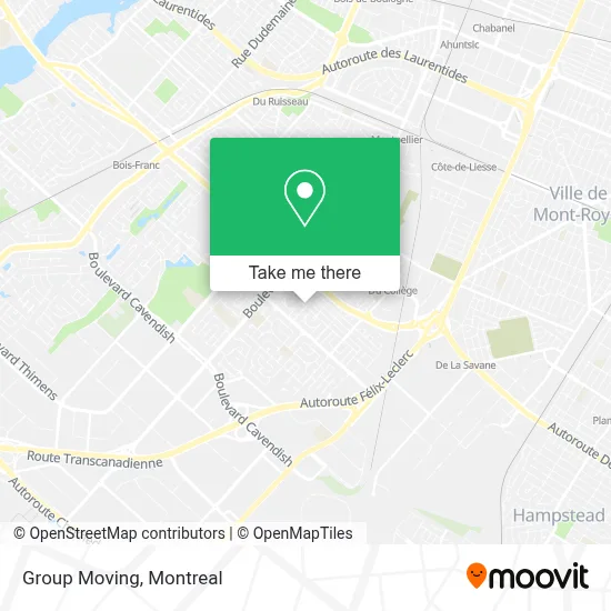 Group Moving map