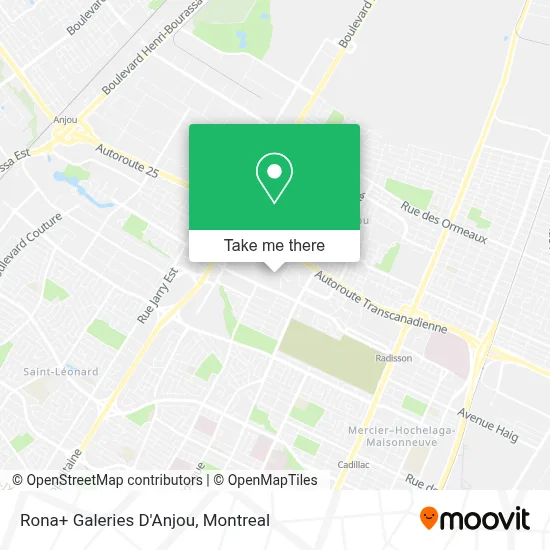 Rona+ Galeries D'Anjou map