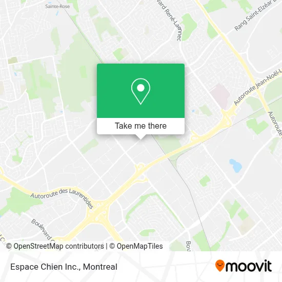Espace Chien Inc. map