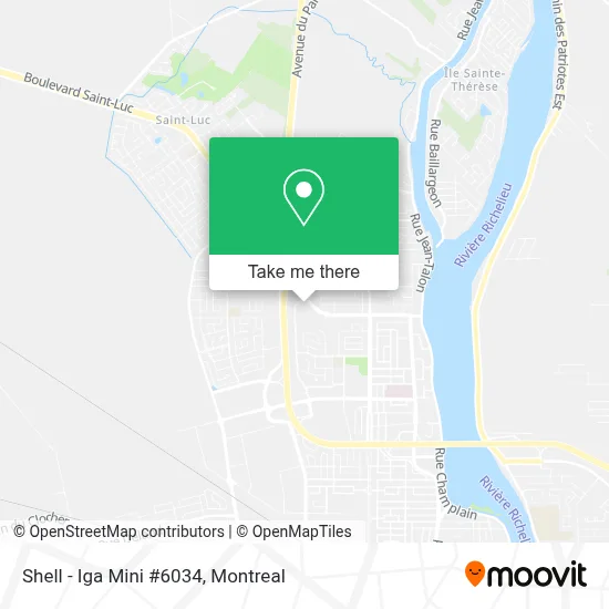 Shell - Iga Mini #6034 map