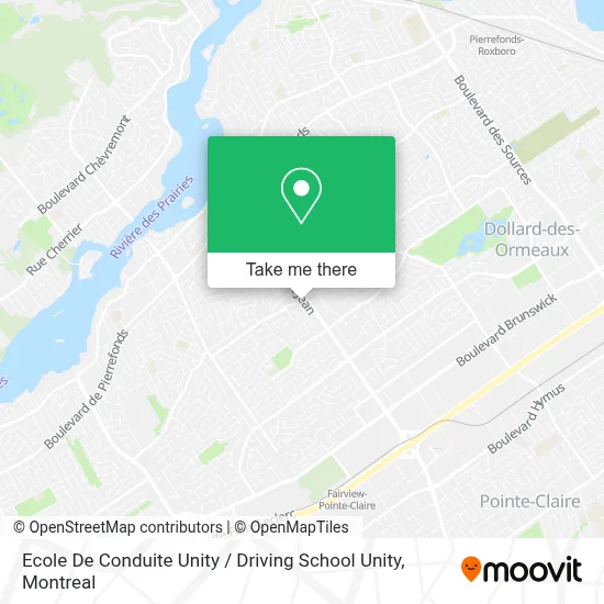Ecole De Conduite Unity / Driving School Unity map