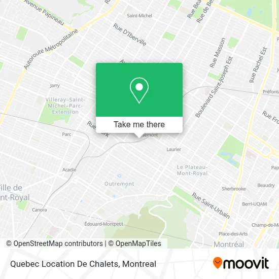 Quebec Location De Chalets map