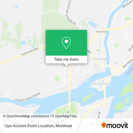 Ups Access Point Location map