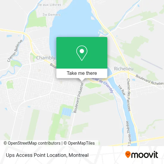 Ups Access Point Location map