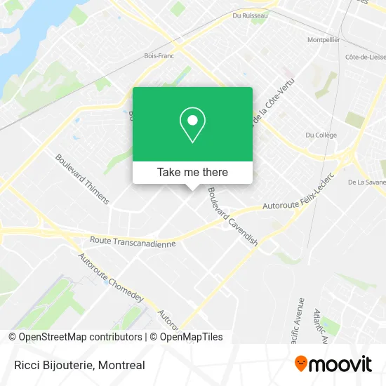 Ricci Bijouterie map