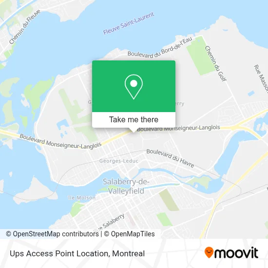 Ups Access Point Location map