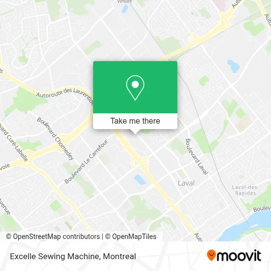 Excelle Sewing Machine map