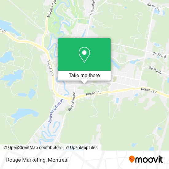 Rouge Marketing map