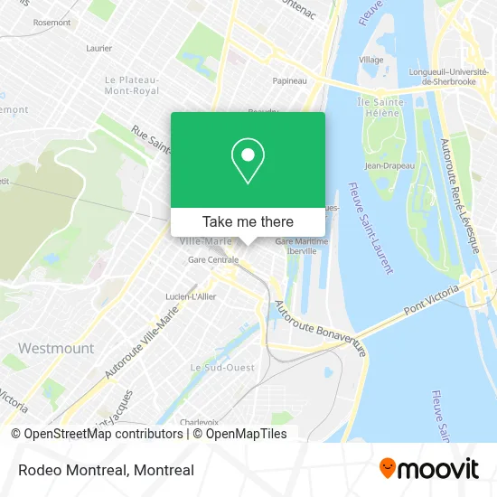 Rodeo Montreal map