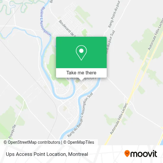 Ups Access Point Location map