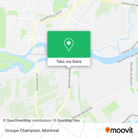 Groupe Champlain map