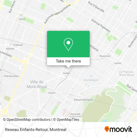 Reseau Enfants-Retour map