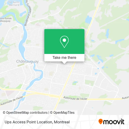 Ups Access Point Location map