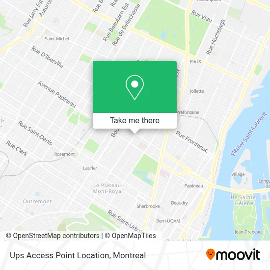 Ups Access Point Location map