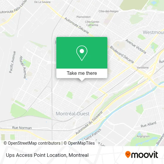 Ups Access Point Location map