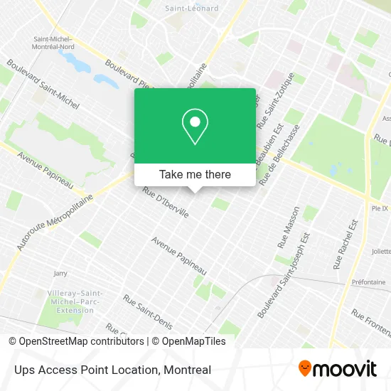 Ups Access Point Location map