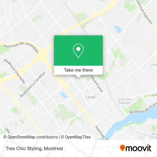 Tres Chic Styling map