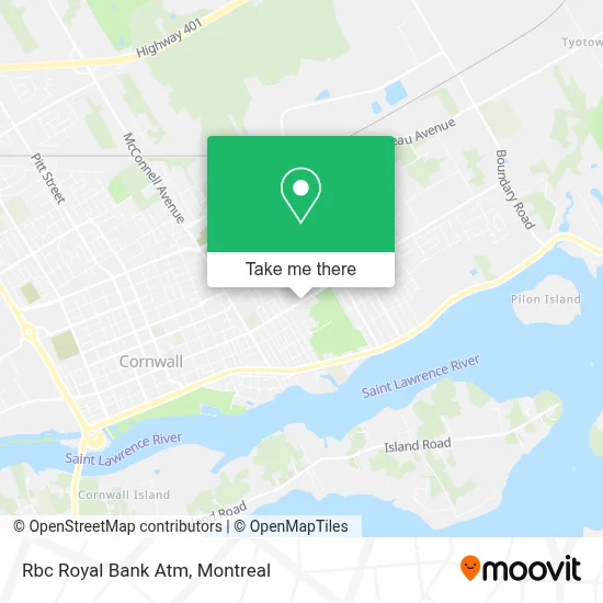 Rbc Royal Bank Atm map