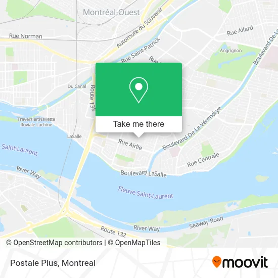 Postale Plus map