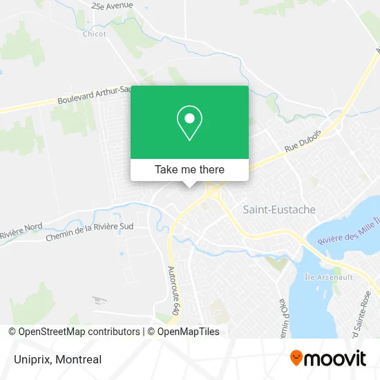 Uniprix map