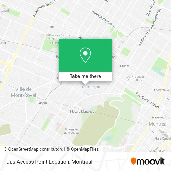 Ups Access Point Location map