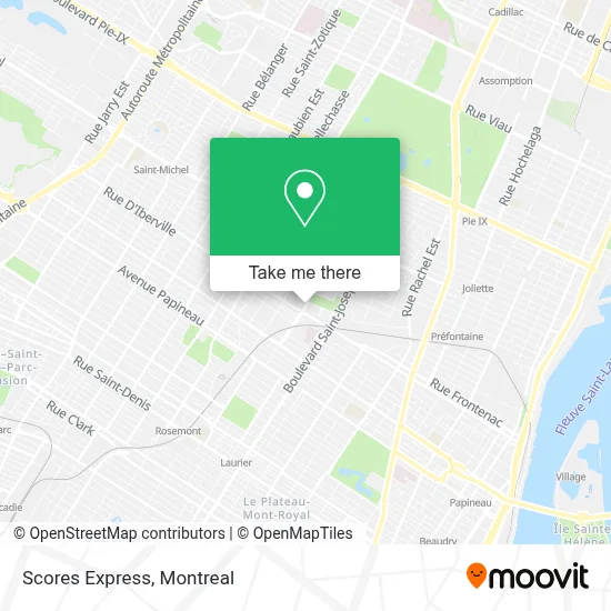 Scores Express map