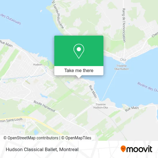 Hudson Classical Ballet map