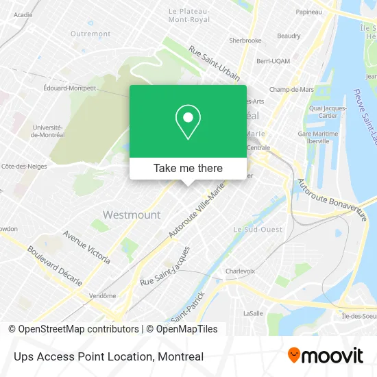 Ups Access Point Location map