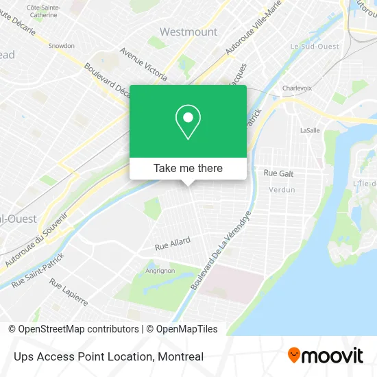 Ups Access Point Location map