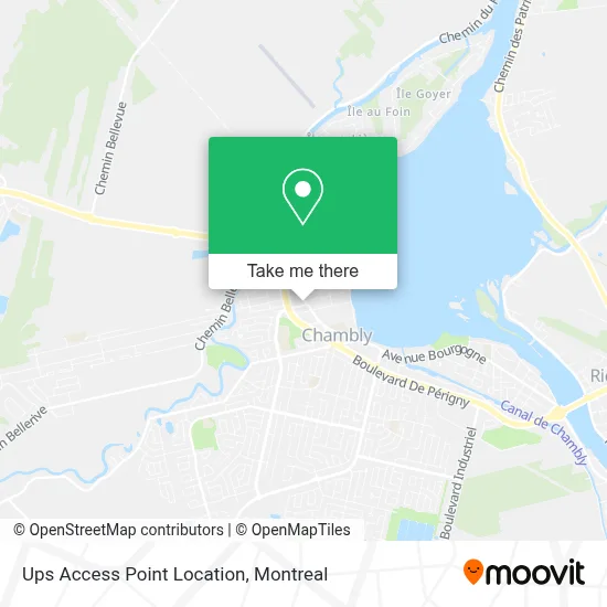 Ups Access Point Location map