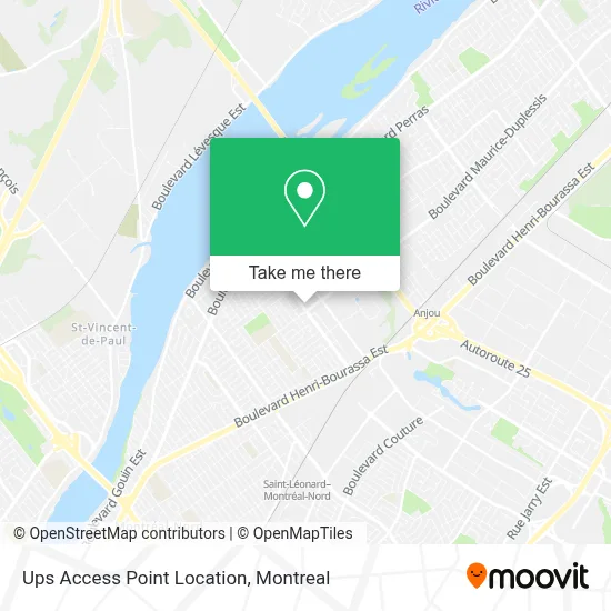 Ups Access Point Location map