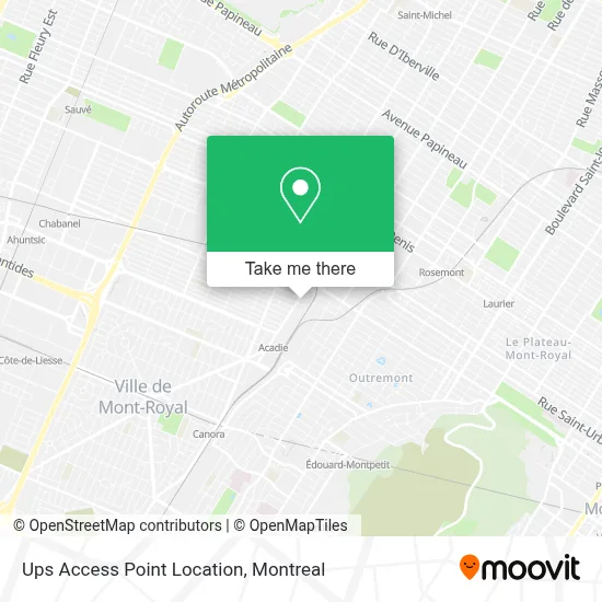 Ups Access Point Location map