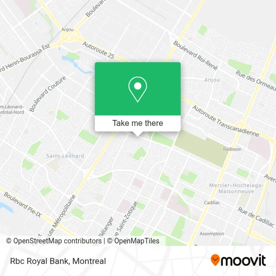 Rbc Royal Bank map