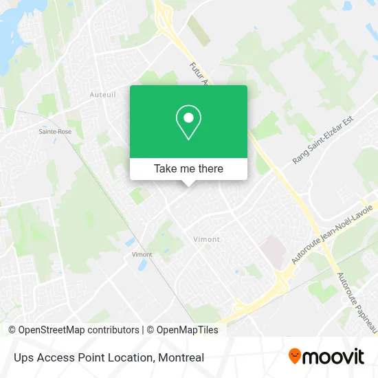Ups Access Point Location map