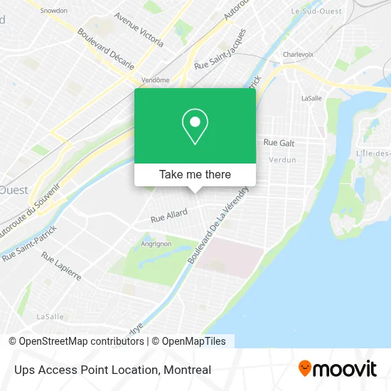 Ups Access Point Location map