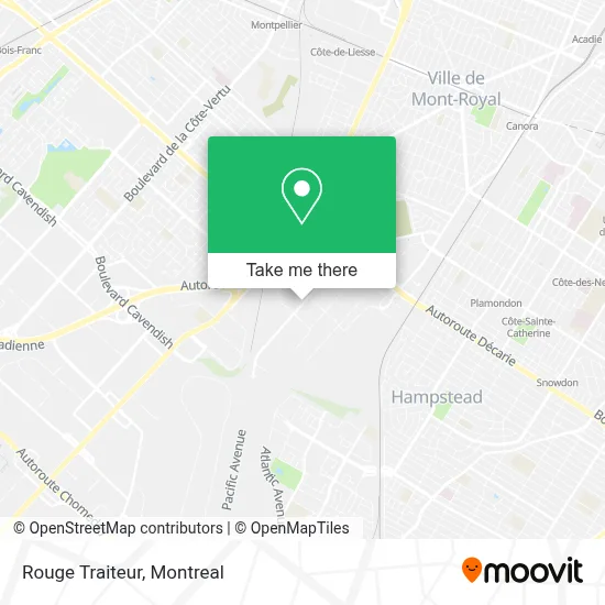Rouge Traiteur map