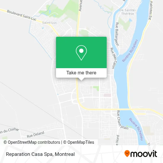 Reparation Casa Spa map