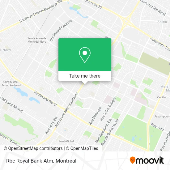 Rbc Royal Bank Atm map