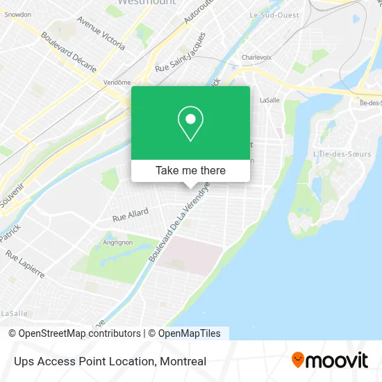 Ups Access Point Location map
