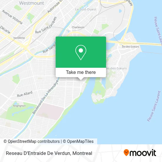 Reseau D'Entraide De Verdun map