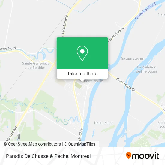 Paradis De Chasse & Peche map