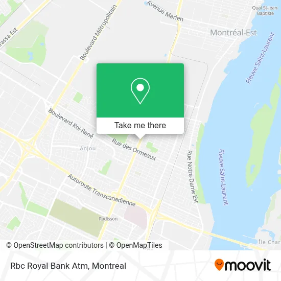 Rbc Royal Bank Atm map