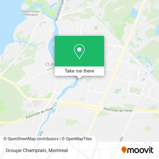 Groupe Champlain map