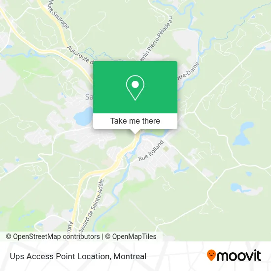 Ups Access Point Location map