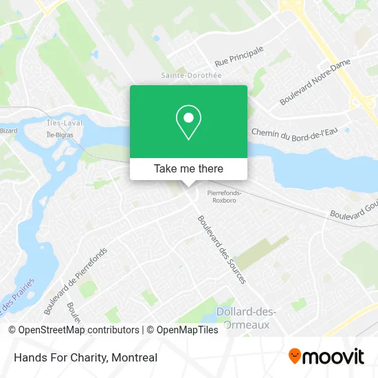 Hands For Charity map