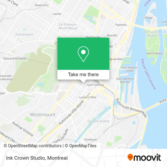 Ink Crown Studio map